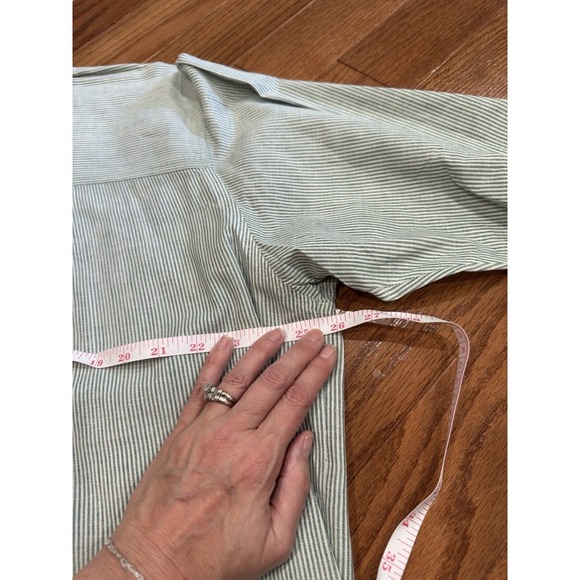 Vintage Victoria Jones Striped Fall Embroidered Button Down Blouse Top Size 22W - Picture 7 of 8